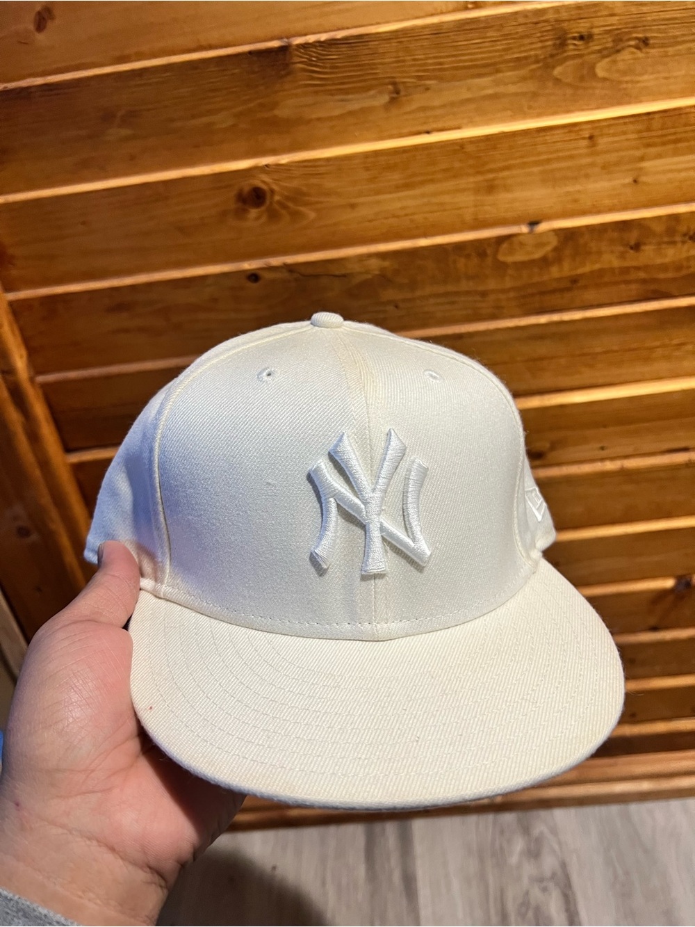 White New York Yankees 59FIFTY Fitted Baseball Cap By New Era